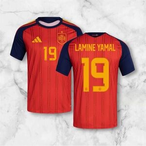 Lamine Yamal #19 2026 Spain Home Soccer Jersey Adidas WORLD CUP - NWT 💯🔥⚽️